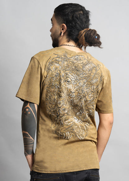 MUSHI MASTER T-Shirt In Tie Dye Stone