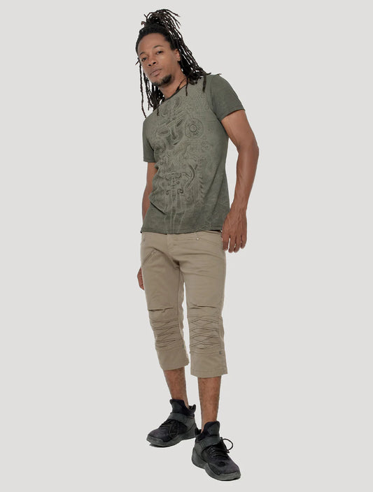 MAYA T-Shirt In Olive Noir