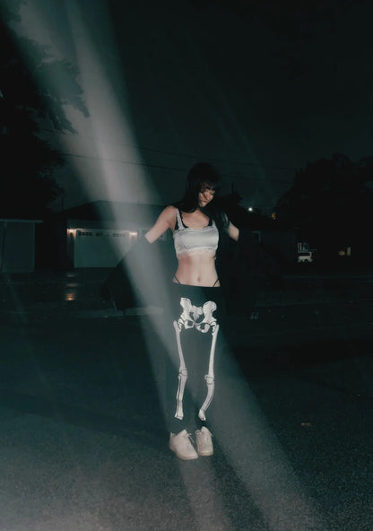 Wake The Dead Skeleton Joggers – Black