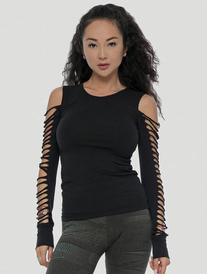 BOGO Long Sleeves Top In black
