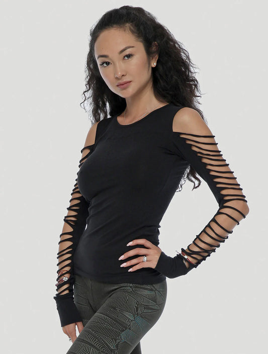 BOGO Long Sleeves Top In black