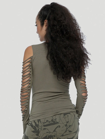 BOGO NEW Long Sleeves Top In Cement