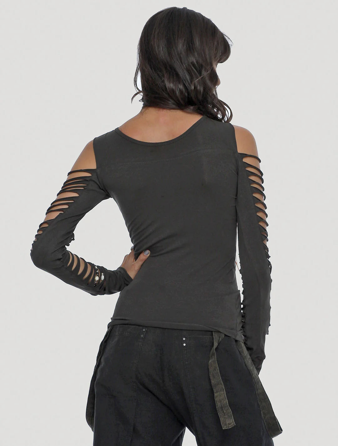 BOGO NEW Long Sleeves Top In Olive Noir