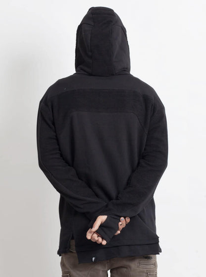 NEPTUNE Unisex Hood Jacket In Black