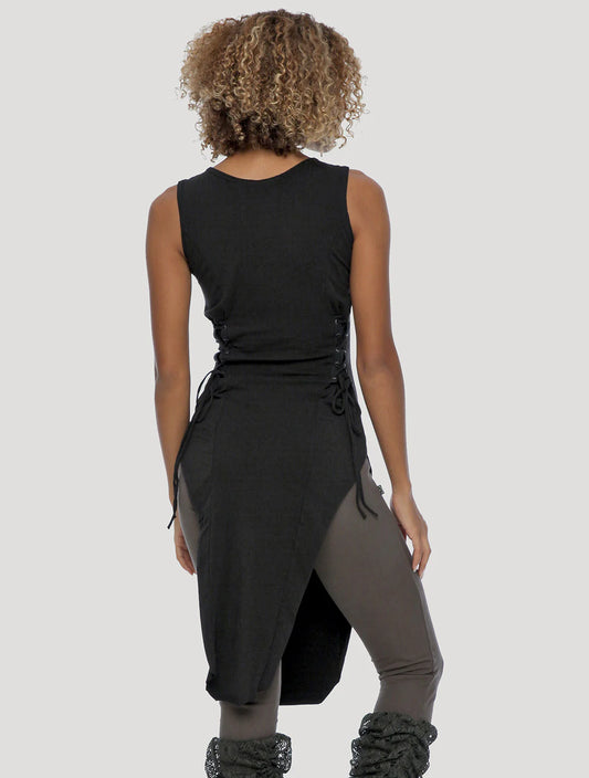 OLMAC Sleeveless Tunic In Black