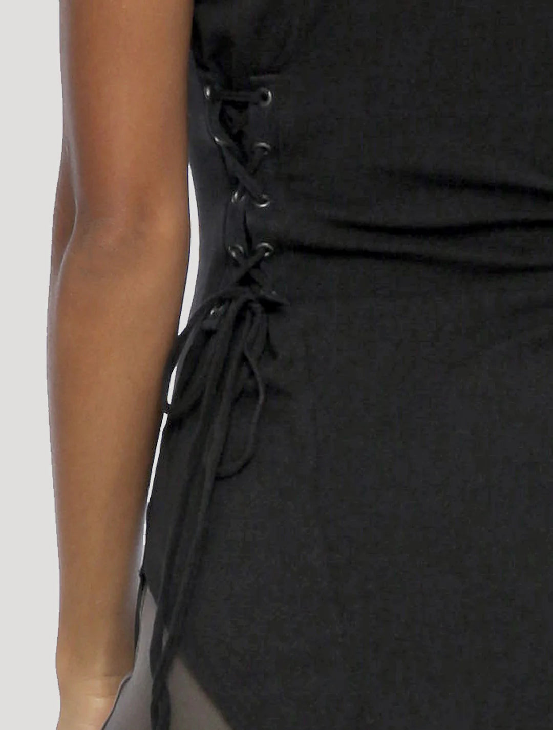 OLMAC Sleeveless Tunic In Black