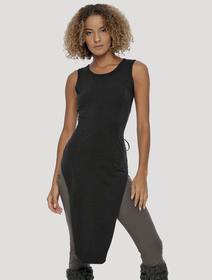 OLMAC Sleeveless Tunic In Black