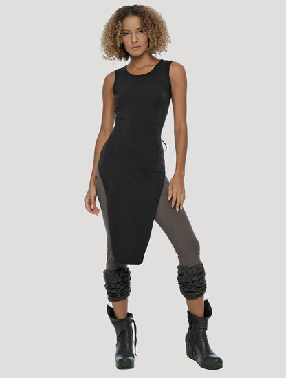 OLMAC Sleeveless Tunic In Black