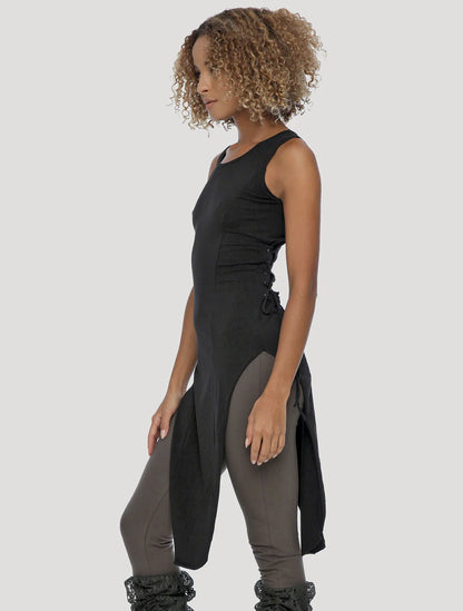 OLMAC Sleeveless Tunic In Black