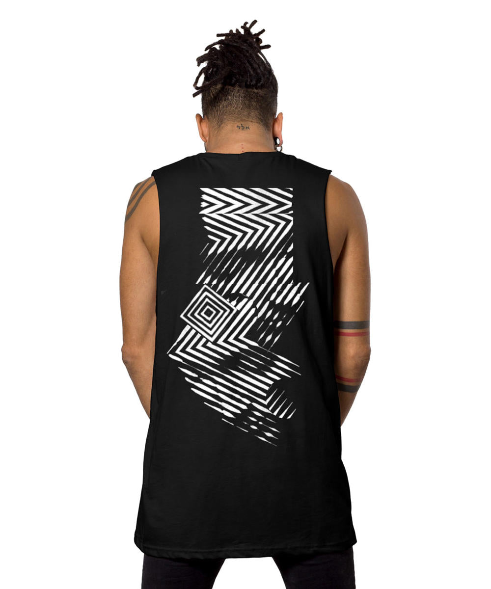 OP FACE Tank Top In Black