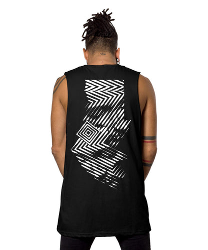 OP FACE Tank Top In Black
