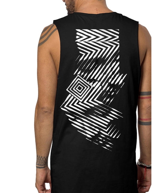 OP FACE Tank Top In Black