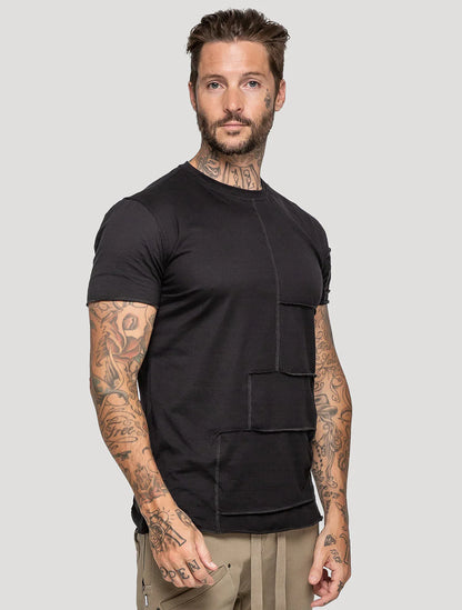 PATCHWORK T-Shirt In Black