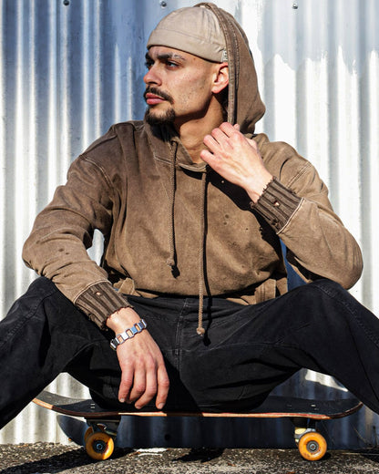 PAX Unisex Hood In Wash Brown