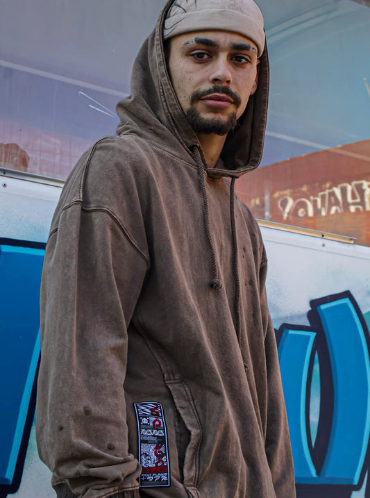 PAX Unisex Hood In Wash Brown