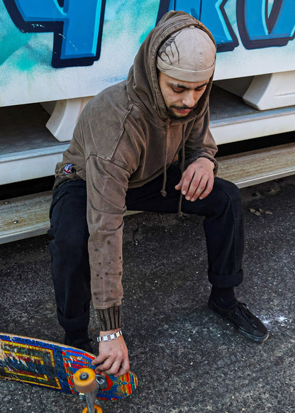 PAX Unisex Hood In Wash Brown
