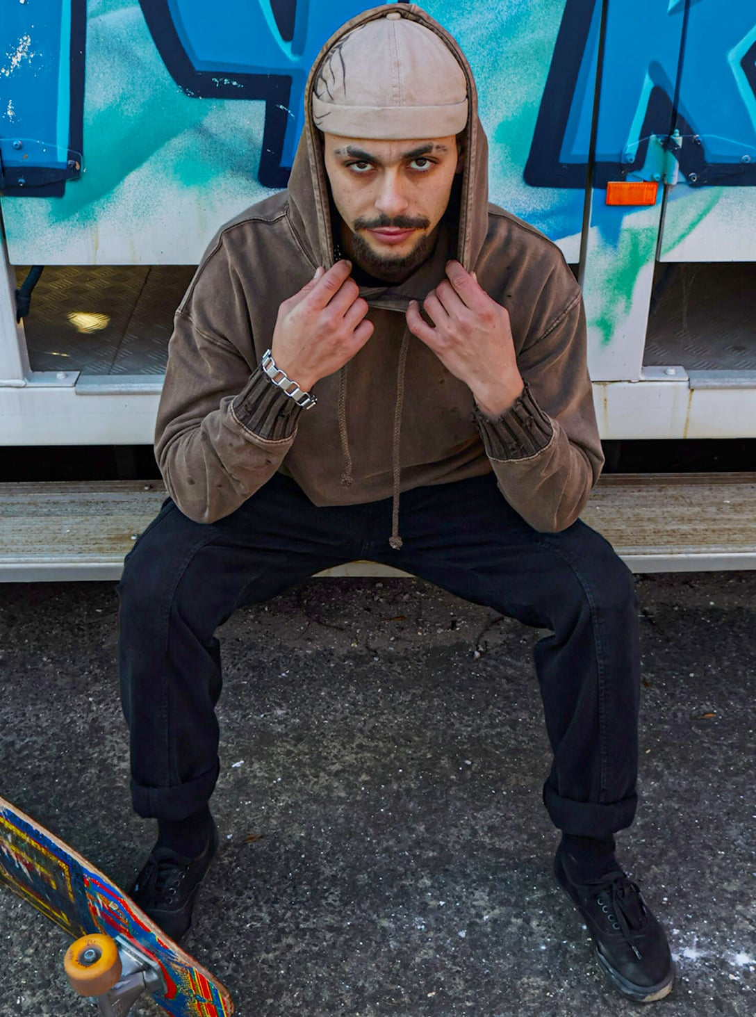 PAX Unisex Hood In Wash Brown