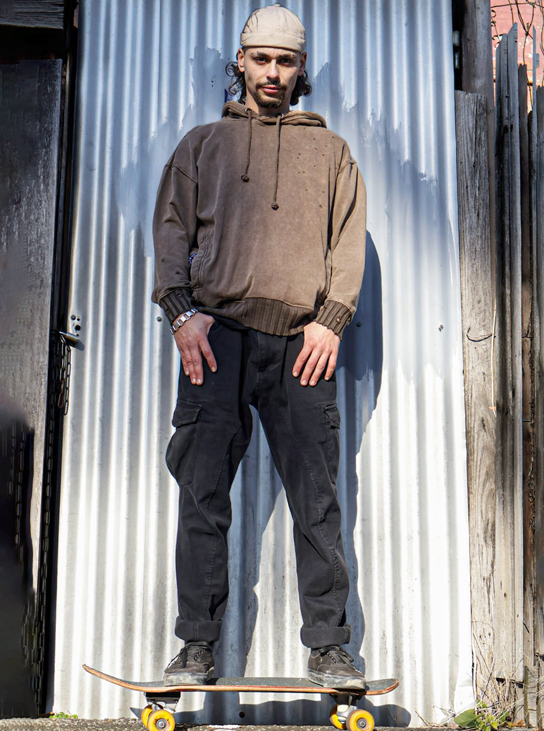 PAX Unisex Hood In Wash Brown