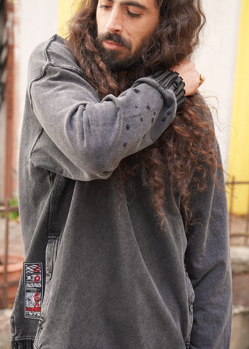 PAX Unisex Hood In Wash Black
