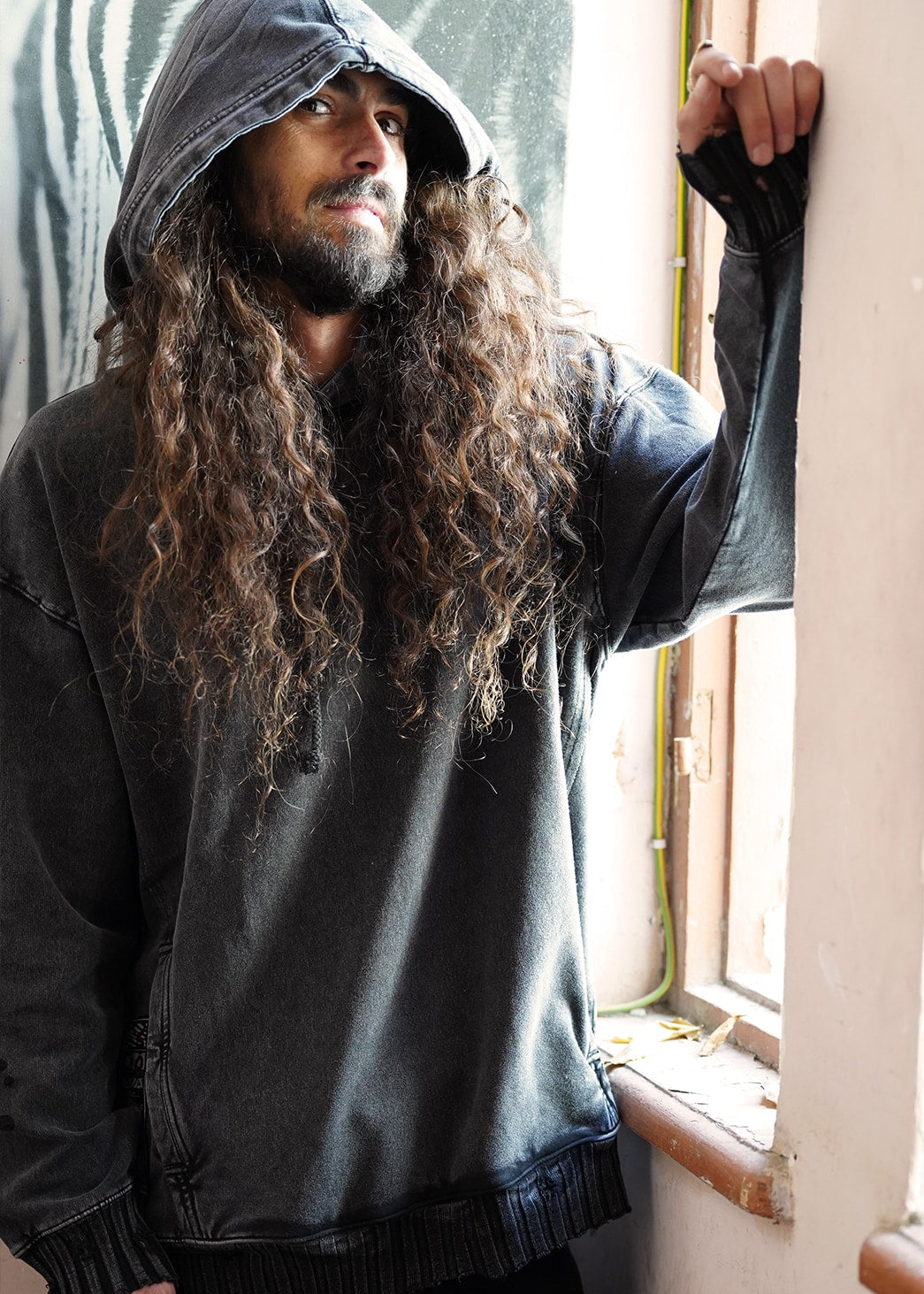 PAX Unisex Hood In Wash Black