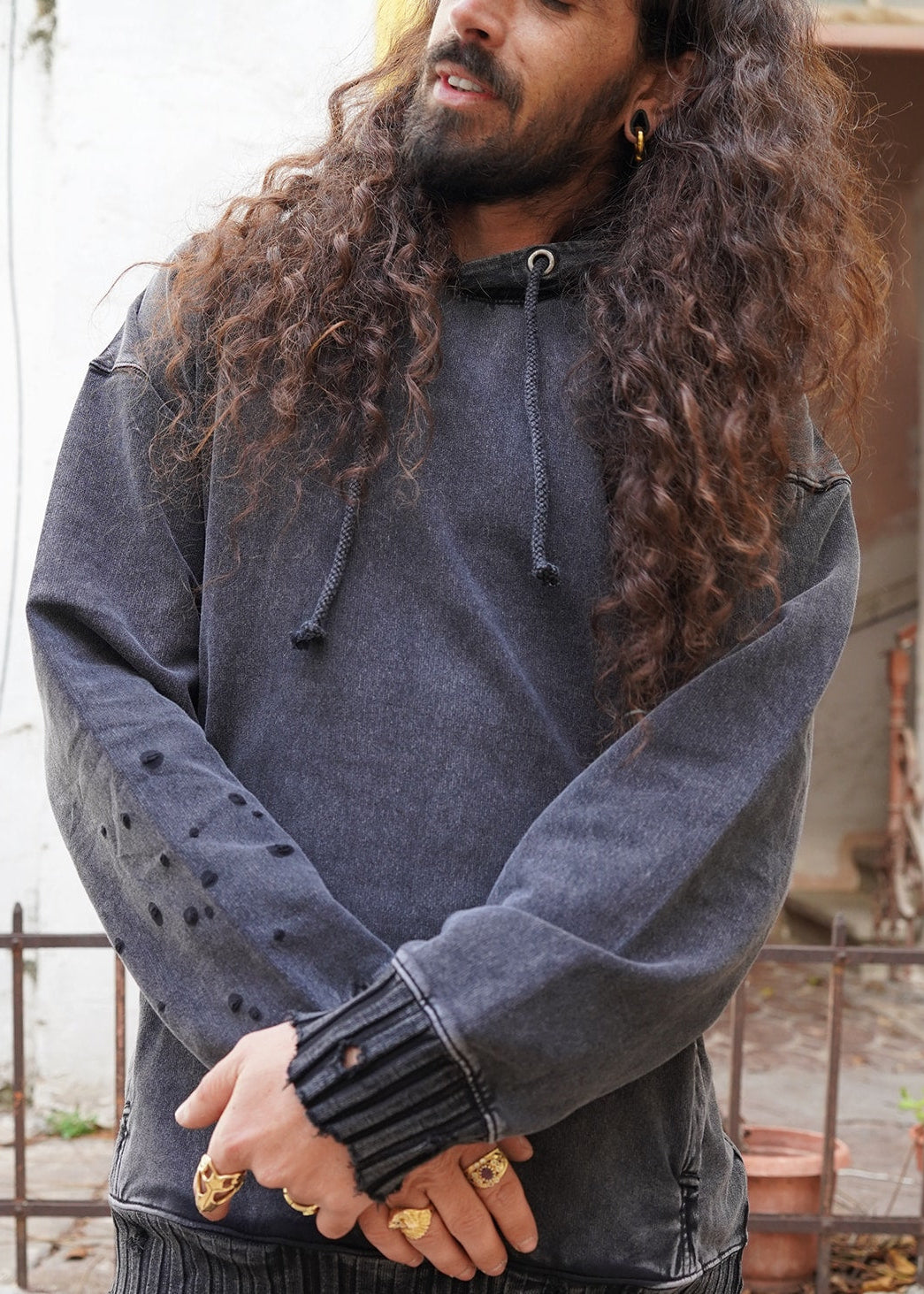 PAX Unisex Hood In Wash Black