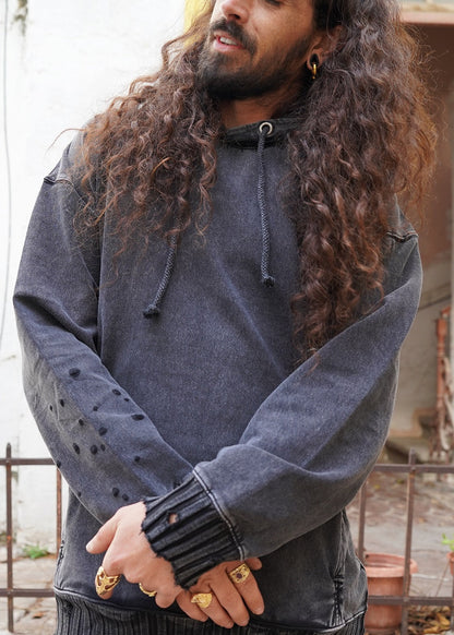 PAX Unisex Hood In Wash Black