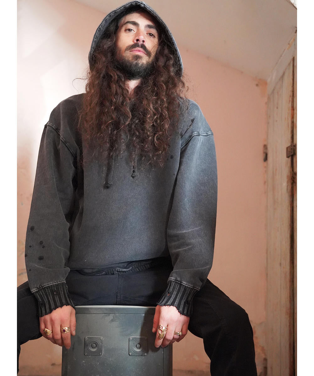 PAX UNISEX Hood In Wash Black