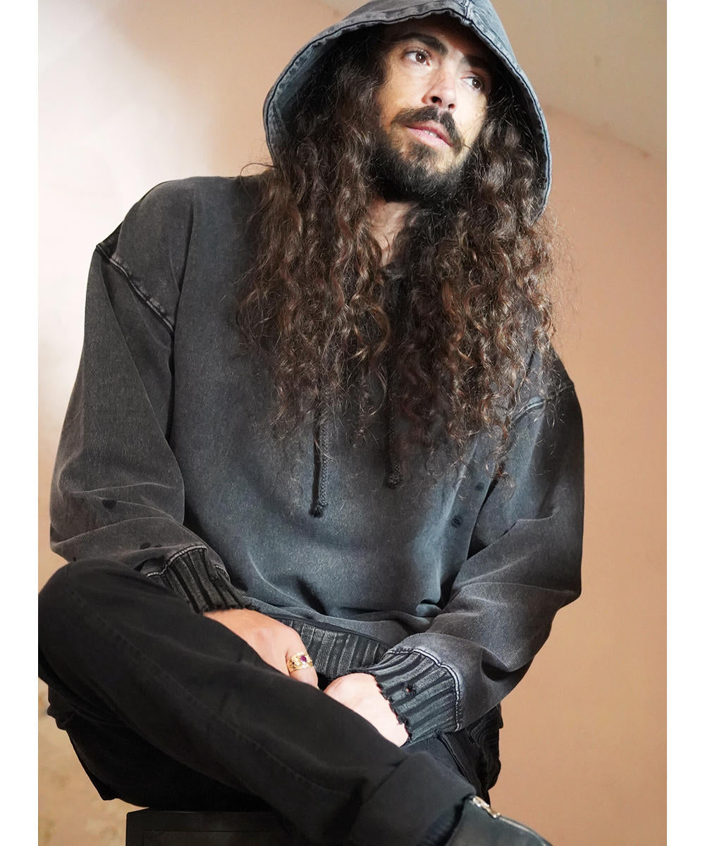 PAX UNISEX Hood In Wash Black