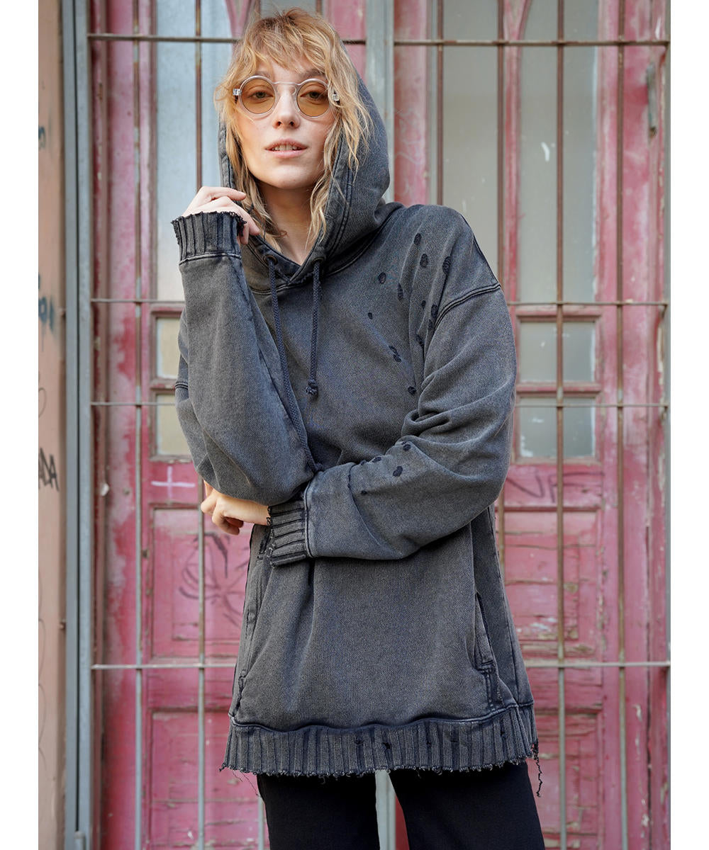 PAX UNISEX Hood In Wash Black