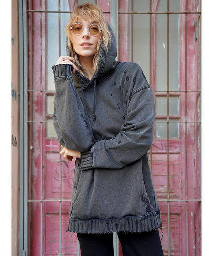 PAX UNISEX Hood In Wash Black