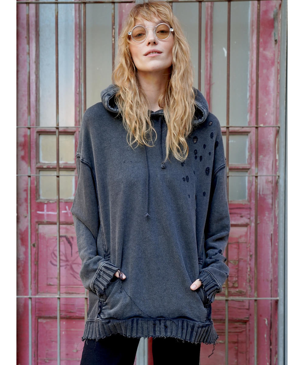 PAX UNISEX Hood In Wash Black