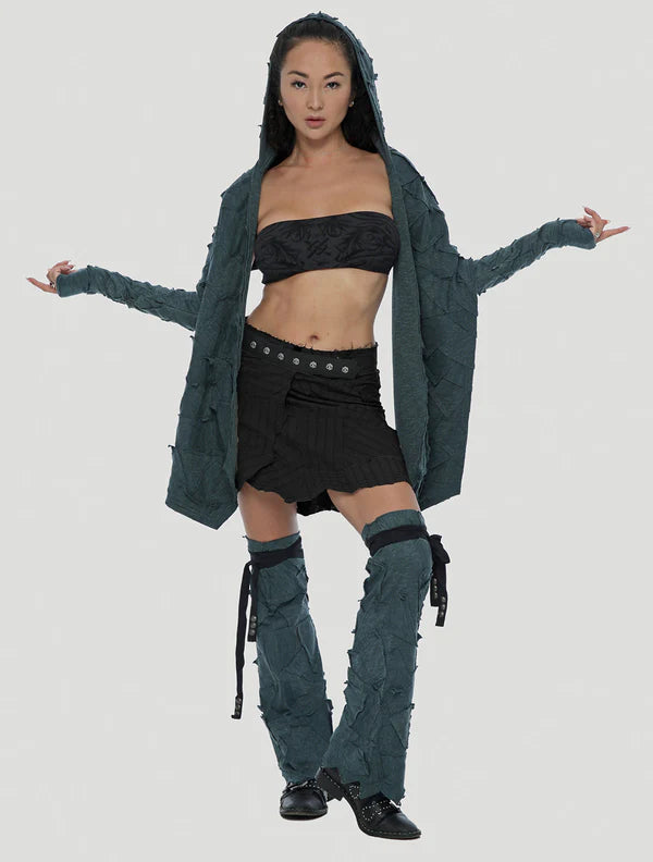 Abstract Pecoa Legwarmers - Teal