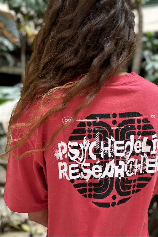 PSYCHEDELIC RESEARCHER T-Shirt - RED