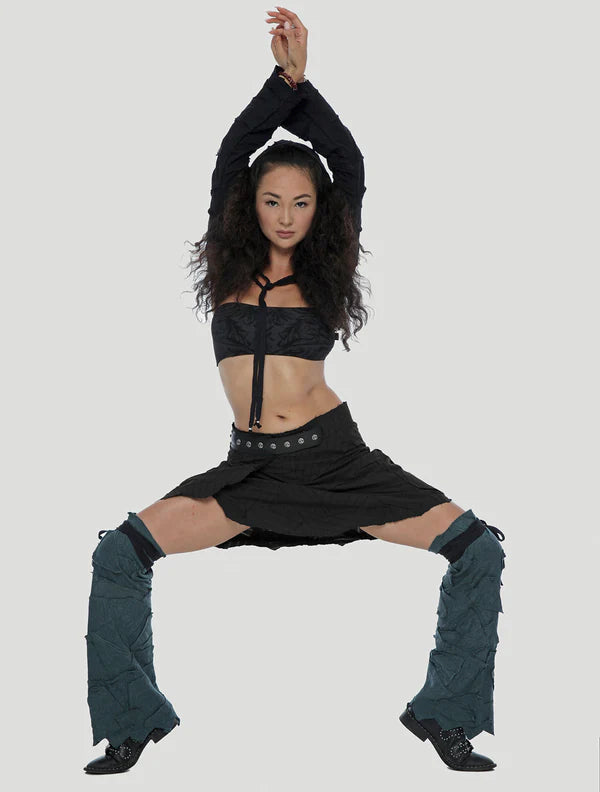 Abstract Pecoa Legwarmers - Teal