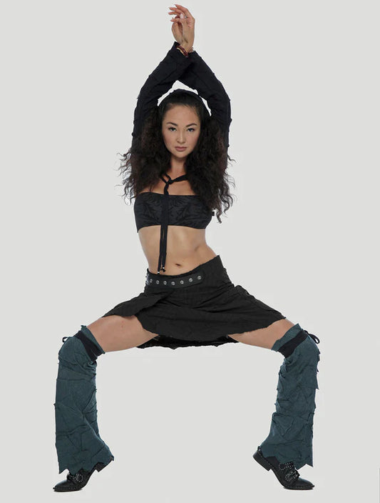 Abstract Pecoa Legwarmers - Teal