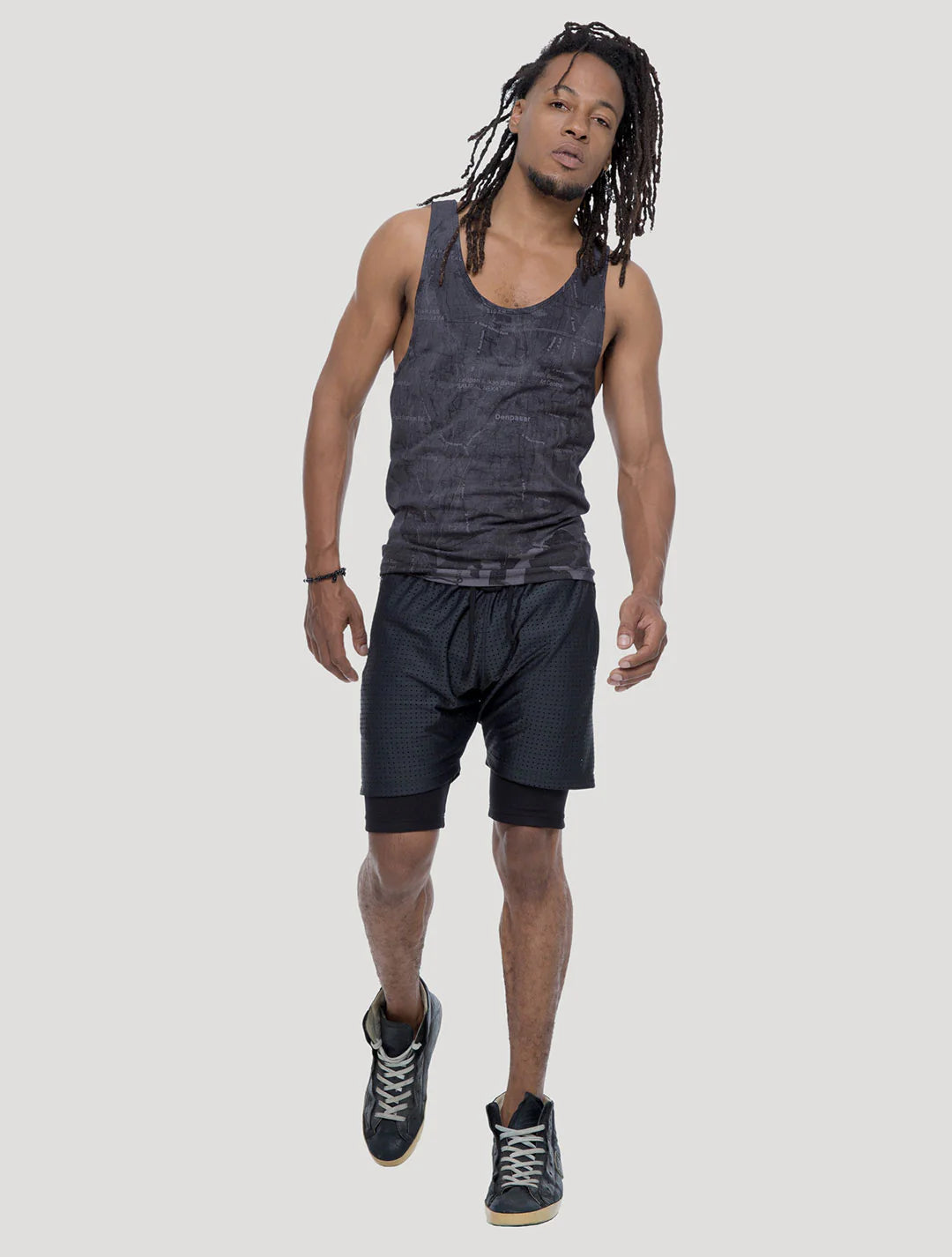 PETA Sleeveless Tee In Black