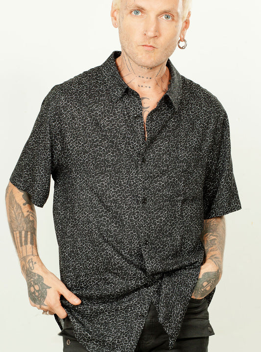 ZEBRO Short Sleeve Button Shirt