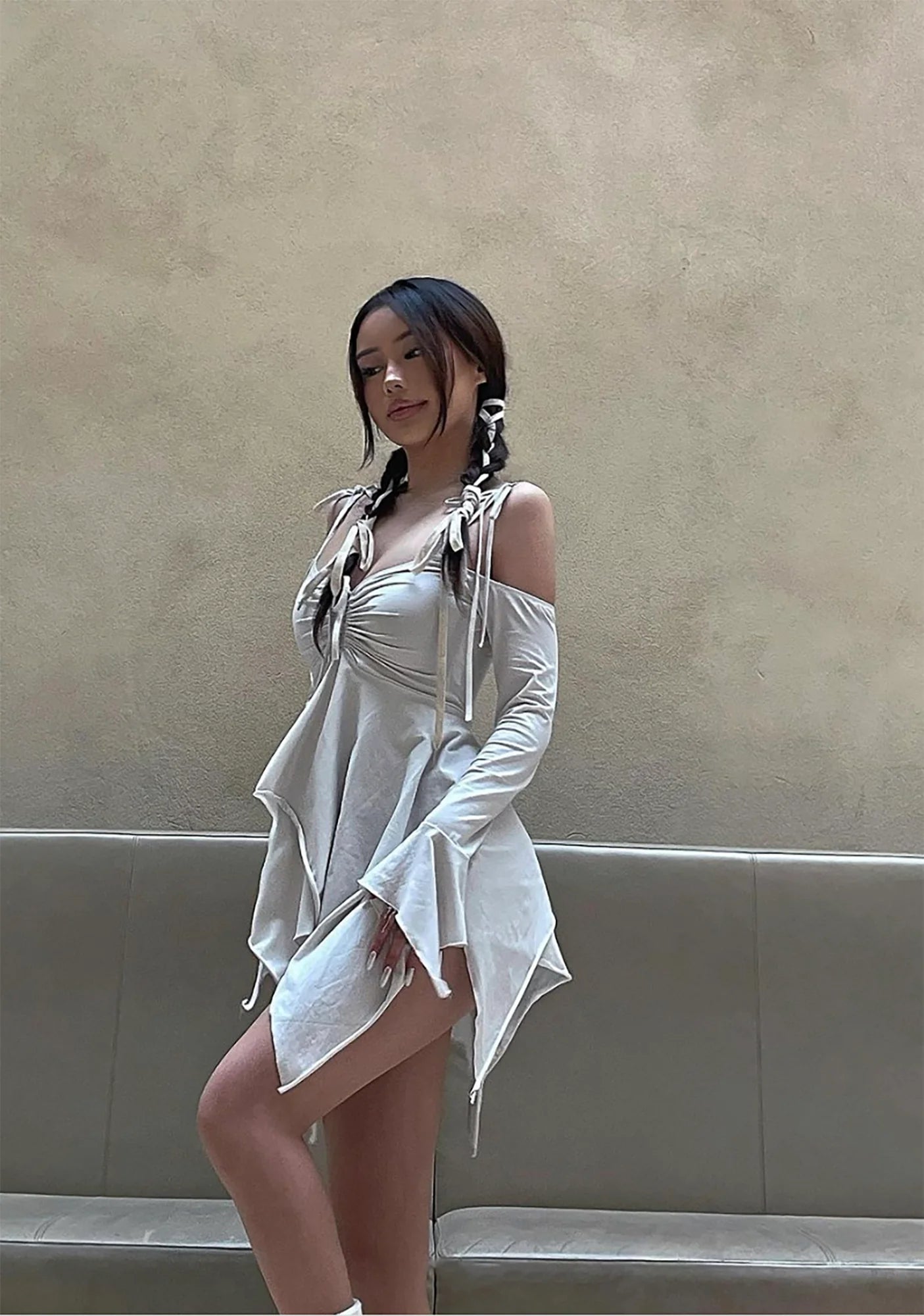 Ivory Fairy Handkerchief Dress