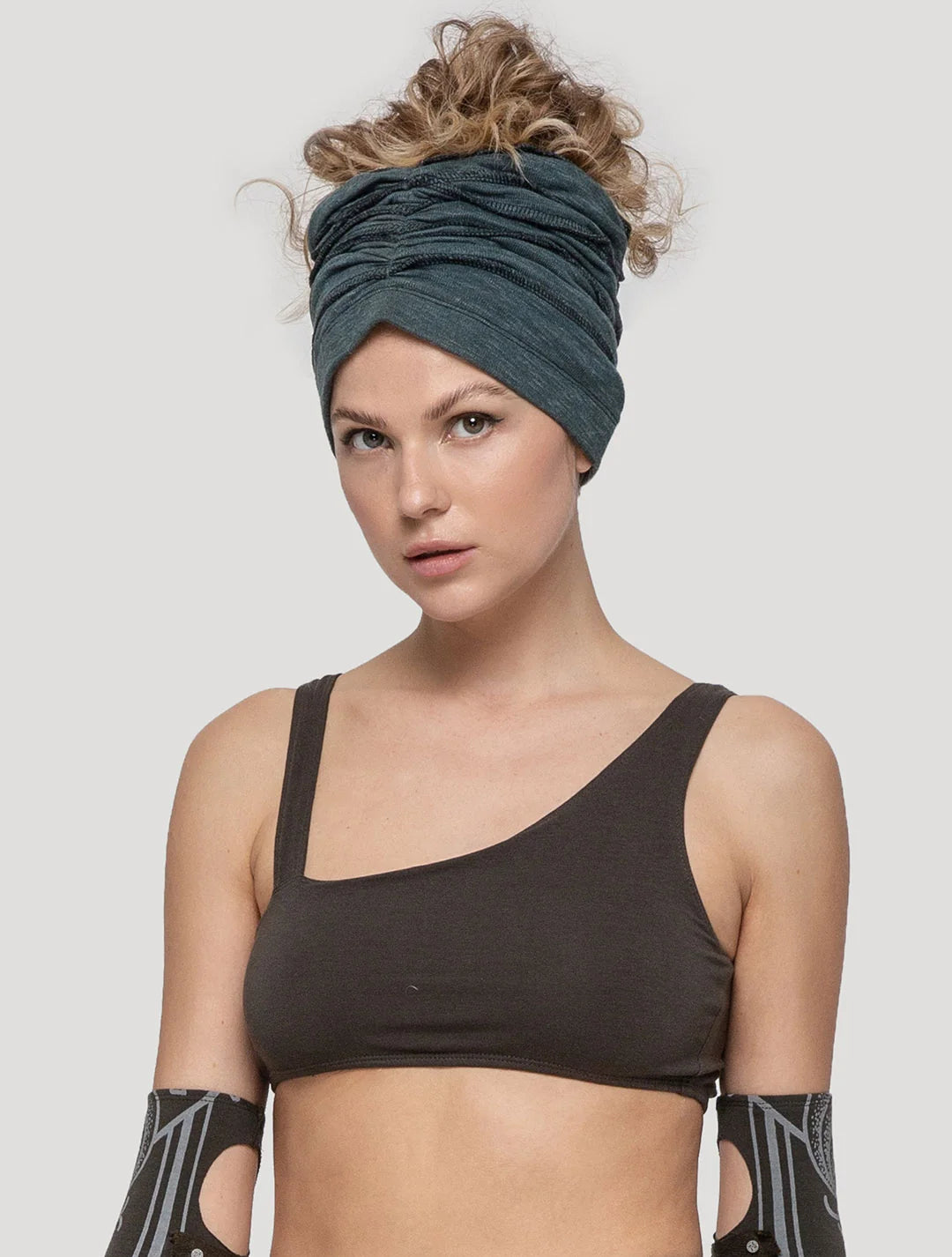 SLUB Unisex Bandana Beanie In Teal