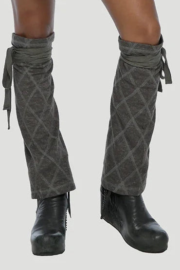 SLUB Legwarmers In Charcoal