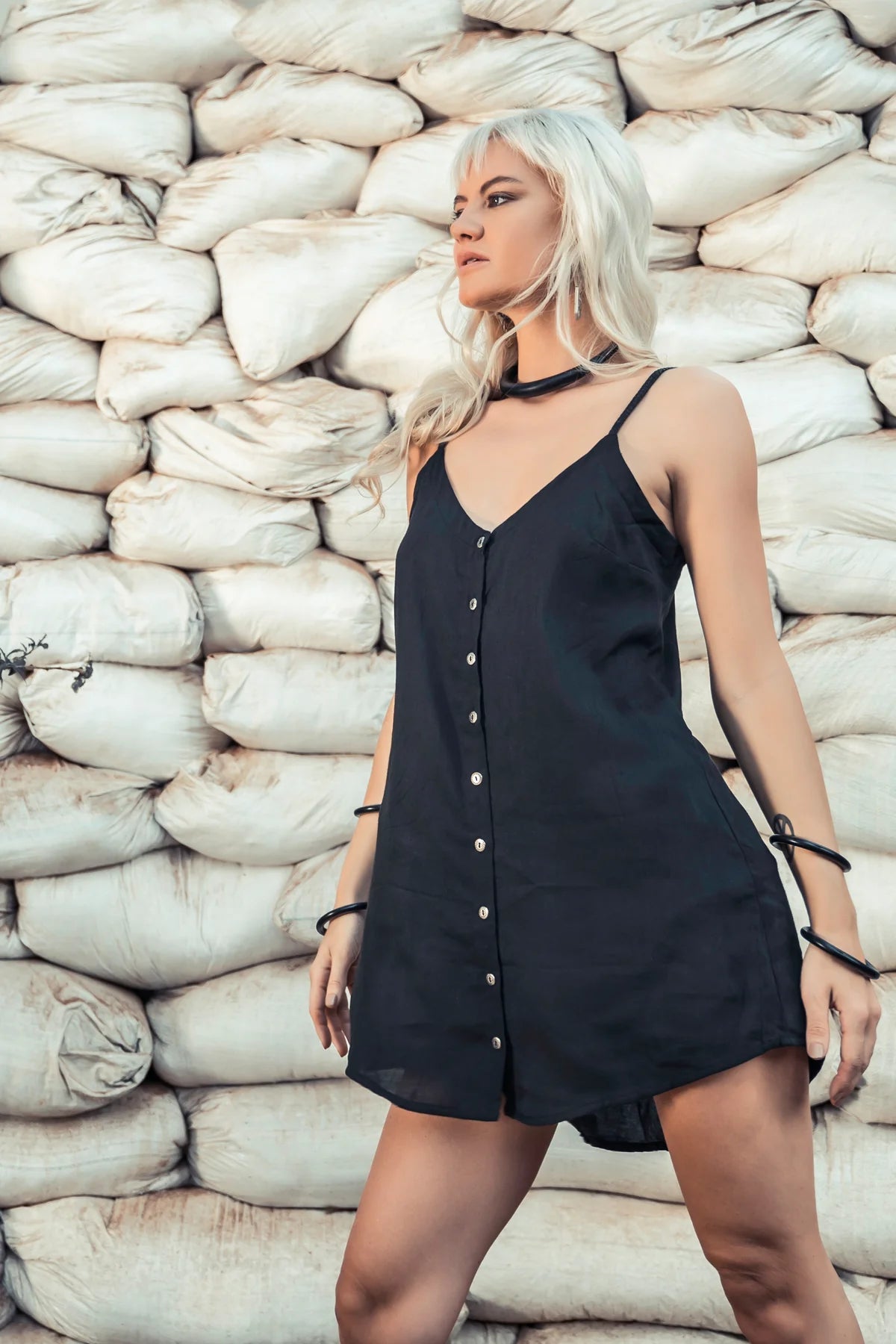 SIA Mini Dress In Black