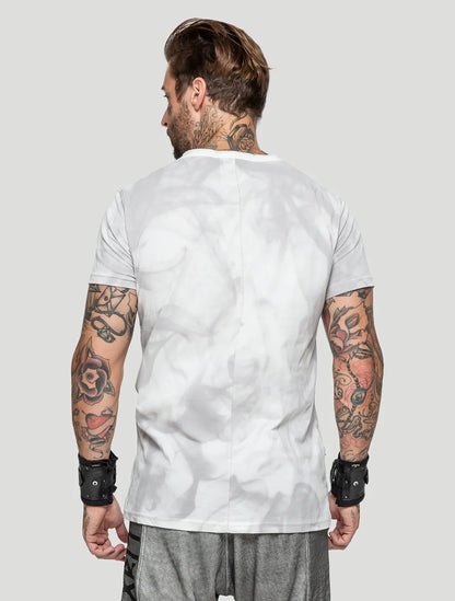 SMOKY HENLEY T-Shirt In Off-White