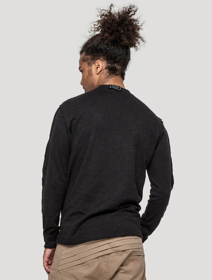 SLUB Jumper Tee In Black