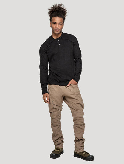 SLUB Jumper Tee In Black