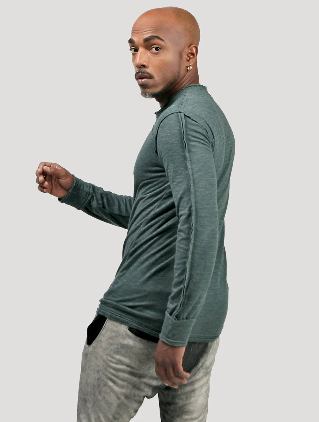 SLUB Jumper Tee In Teal