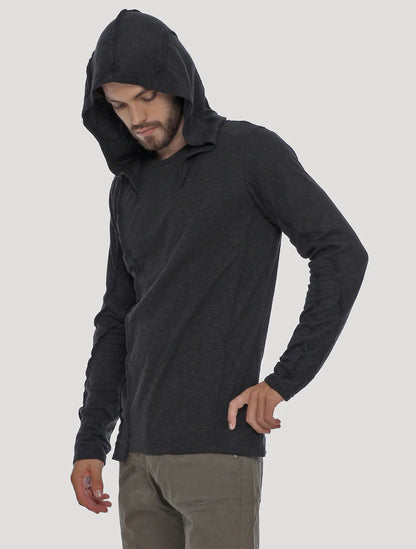 SLIT Hooded Jumper In Black