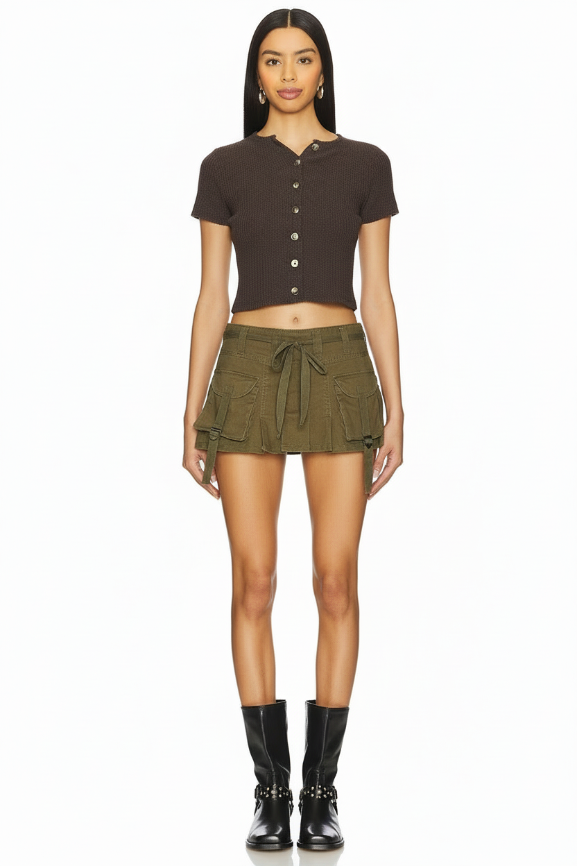 SIA Skort - Army Green