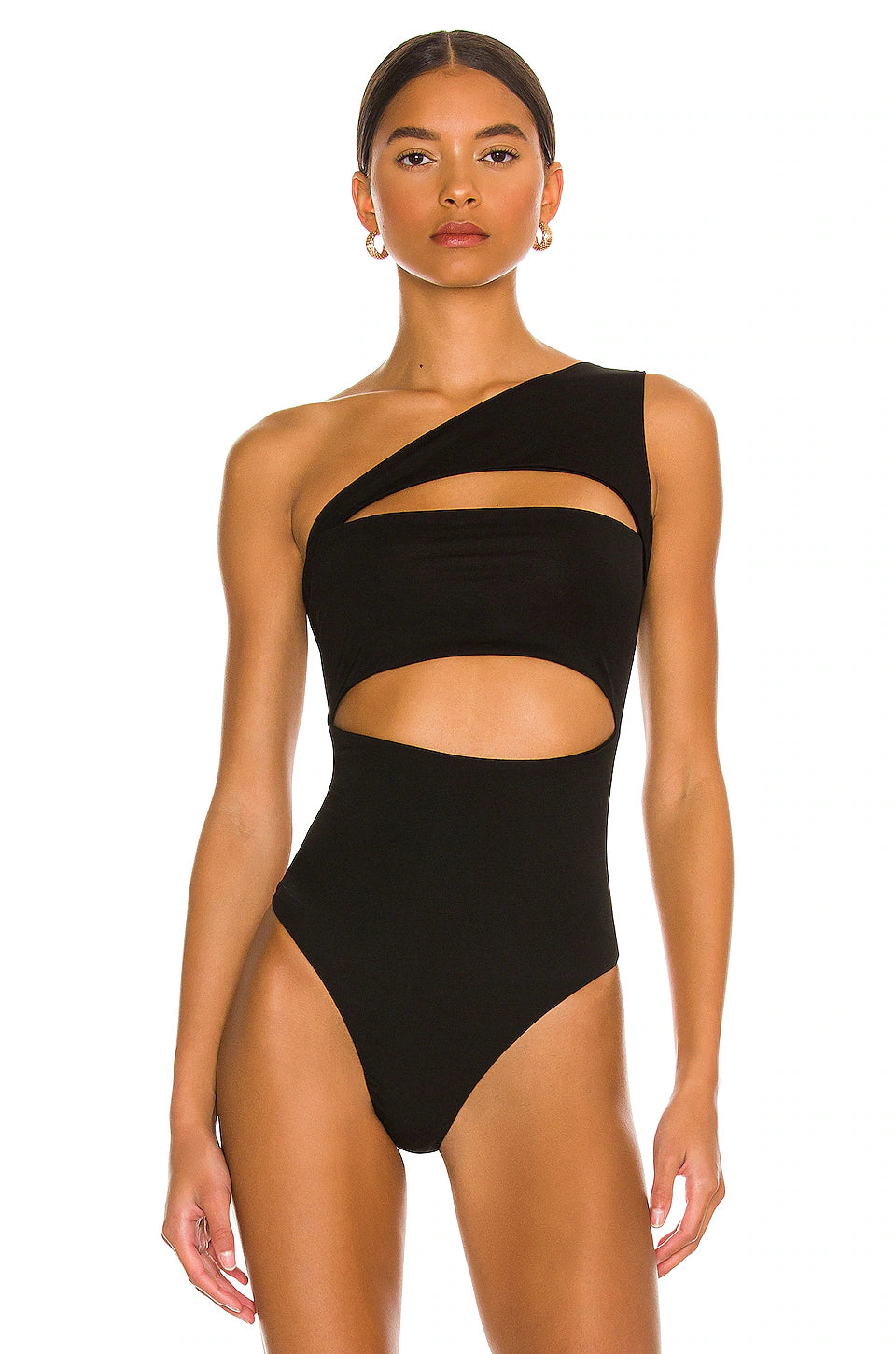 Tony Cut Out Bodysuit - Black