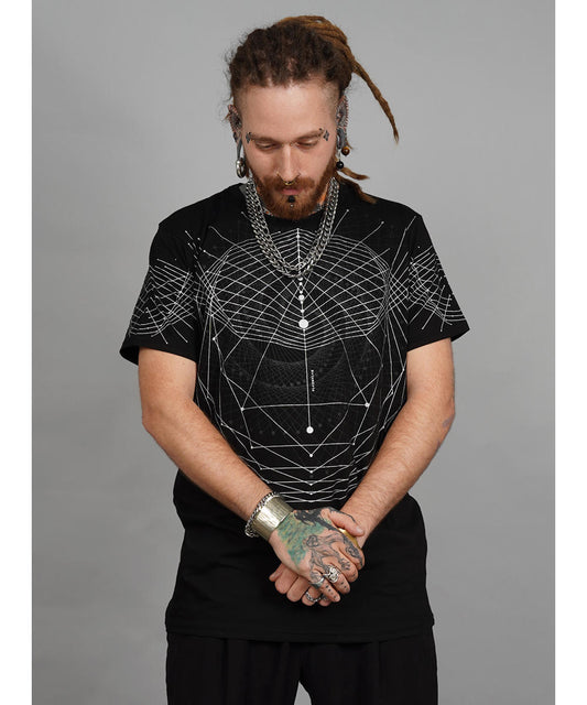SPIRAL C T-Shirt In Black