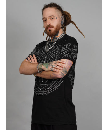 SPIRAL C T-Shirt In Black